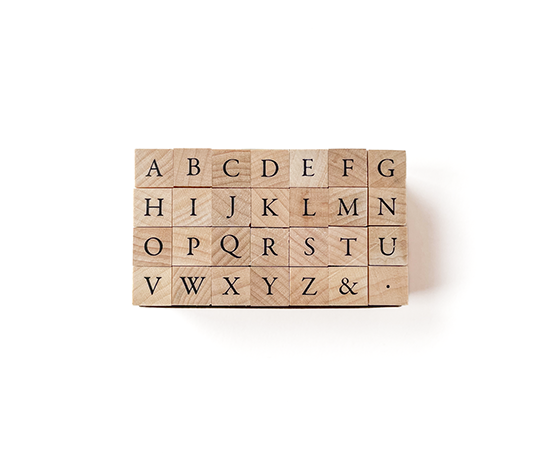 Cachets alphabet - majuscules