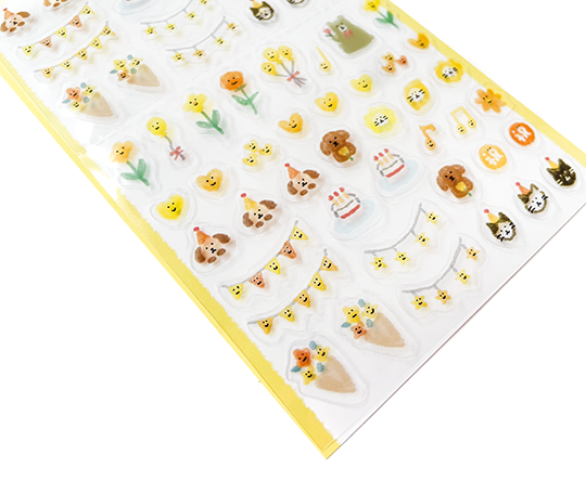 Planche d'autocollants Daily Seal - Jaune