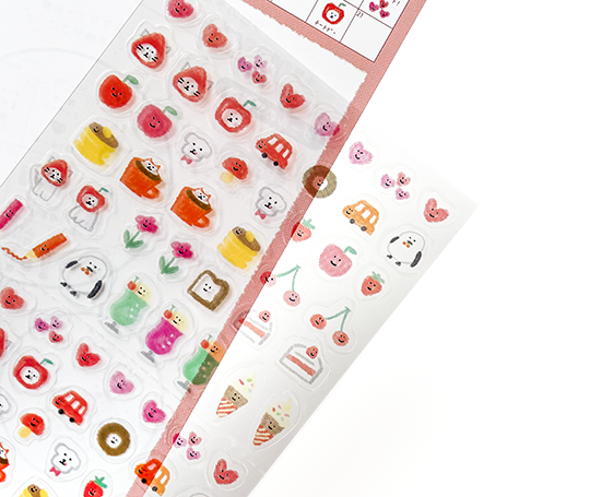 Planche d'autocollants Daily Seal - Rose