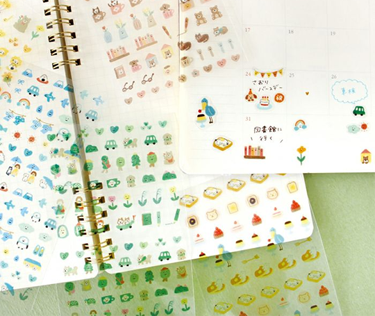 Planche d'autocollants Daily Seal - Vert