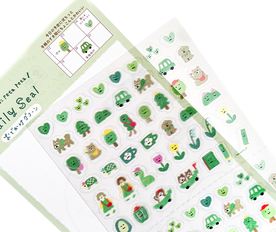 Planche d'autocollants Daily Seal - Vert