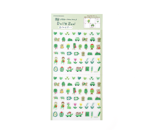 Planche d'autocollants Daily Seal - Vert