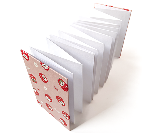 Carnet en accordéon - Daruma