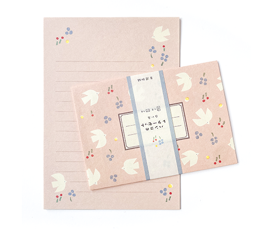 Set de papier à lettres - Colombes