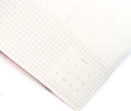 Season Paper - carnet mensuel non daté - Joy