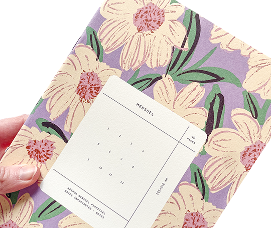 Season Paper - carnet mensuel non daté - Joy