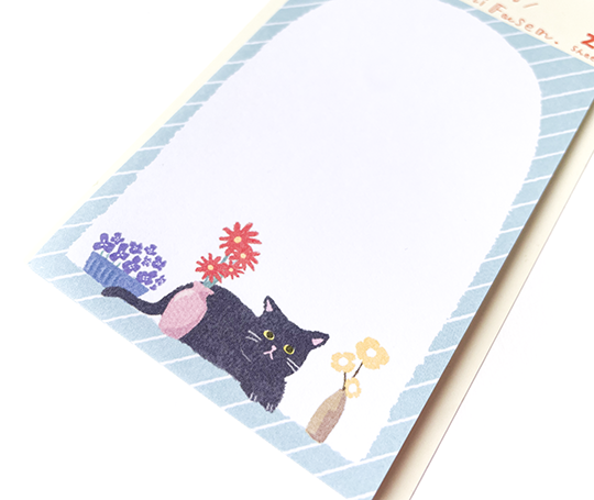 Notes adhésives My Nichi Fusen - Chat à la fenêtre