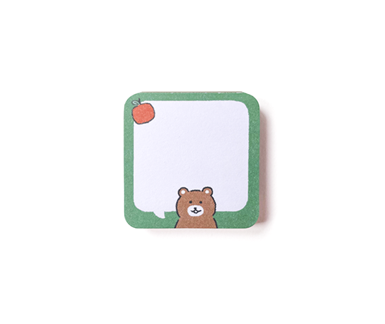 Mini notes adhésives - Ours