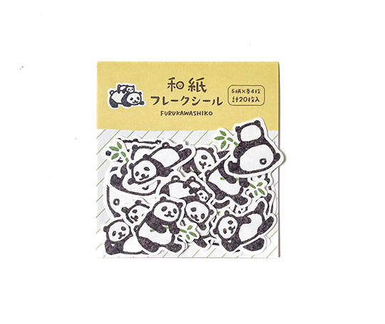 Autocollants "flake" - Pandas