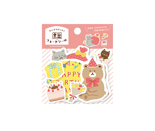 Autocollants "flake" - Joyeux anniversaire