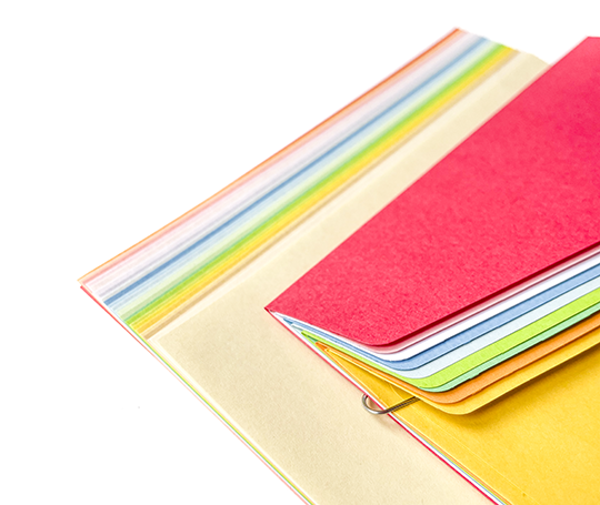 Set de papier à lettres multicolore