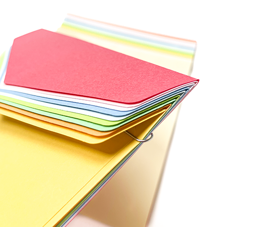 Set de papier à lettres multicolore