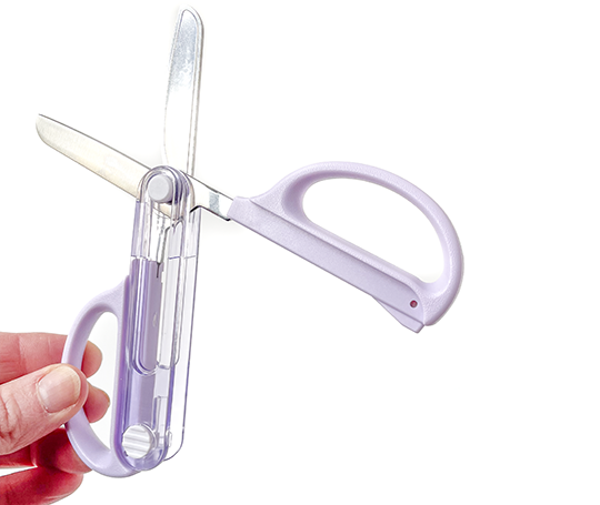 Ciseaux à bouts ronds avec fourreau de protection