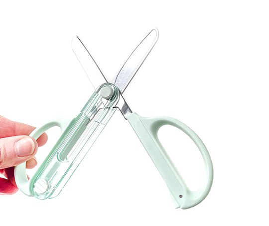 Ciseaux à bouts ronds avec fourreau de protection