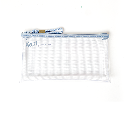 Trousse transparente Kept - Bleu