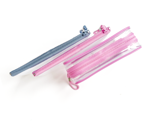 Trousse transparente Kept - Rose