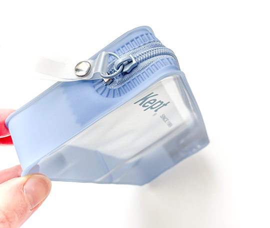 Plumier transparent Kept - Bleu