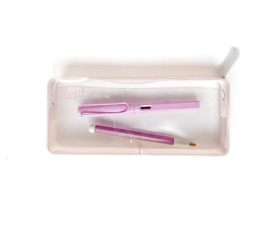 Plumier transparent Kept - Rose