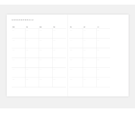 Planner Klasyk non daté - Pumpkin