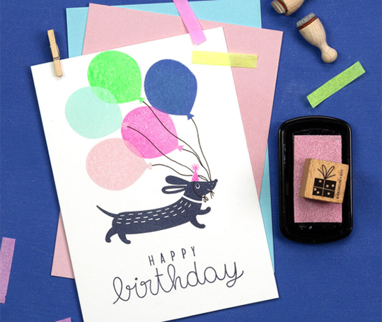 Cachet - Teckel joyeux !