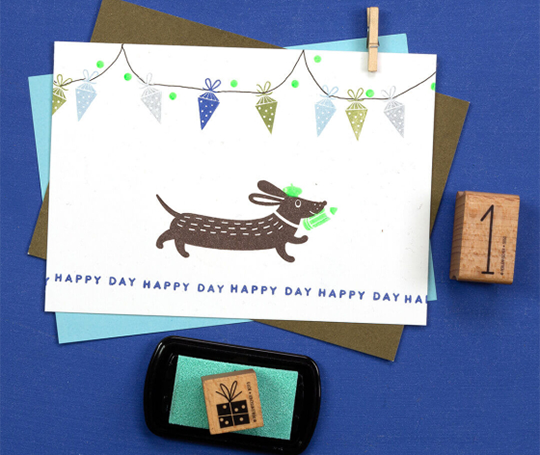 Cachet - Teckel joyeux !