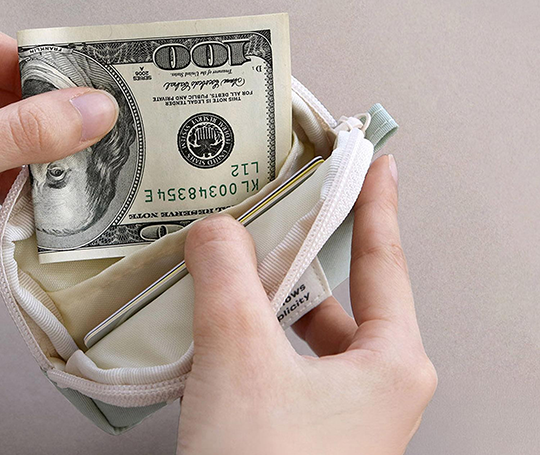 Petite pochette à tirette