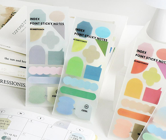 Index "Point Sticky Notes" - Foggy
