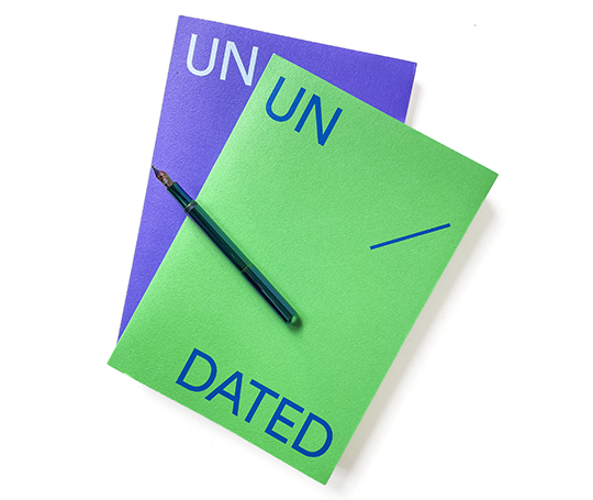 Mishmash - agenda non daté en colonnes - vert