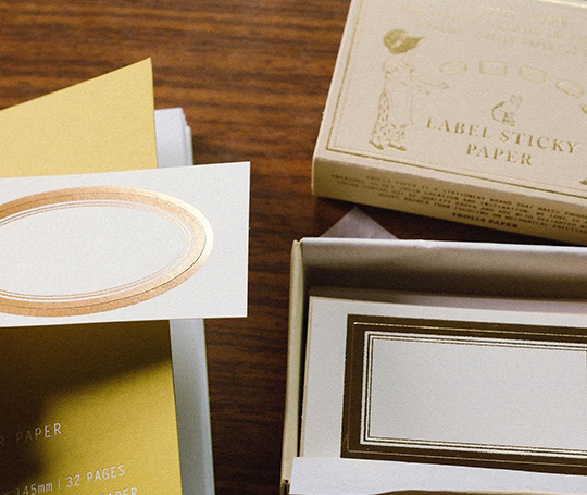 Boîte de 32 étiquettes autocollantes - Brass