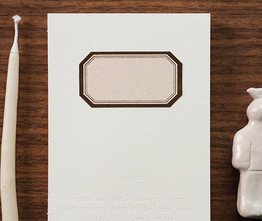 Boîte de 32 étiquettes autocollantes - Brass