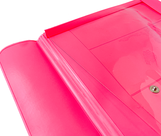 Pochette Nähe A4 - rose fluo