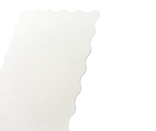 Carton A6 festonné - Natural