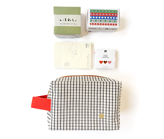 Trousse Cube - Stylo rouge