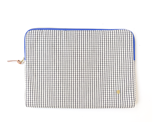 Housse en coton pour ordinateur portable 13/14 pouces - Stylo bleu
