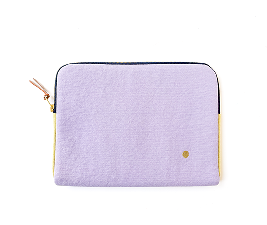 Housse en coton pour tablette - Lilas Ananas