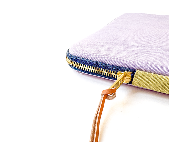 Housse en coton pour tablette - Lilas Ananas
