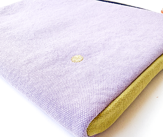 Housse en coton pour tablette - Lilas Ananas