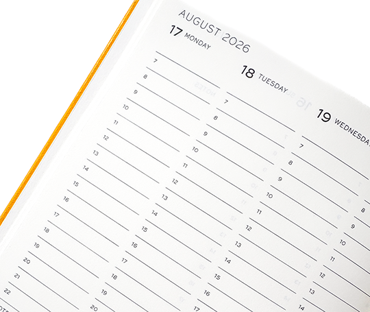 Leuchtturm agenda 26/27 A5 rigide en colonnes - Forest