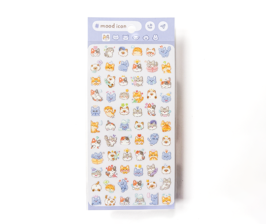 Planche d'autocollants #mood icon - Chats