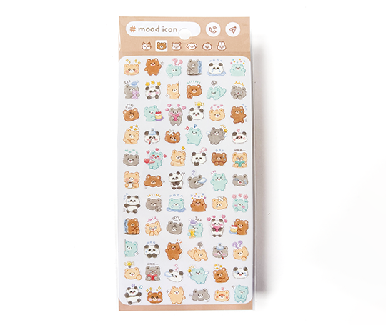 Planche d'autocollants #mood icon - Ours