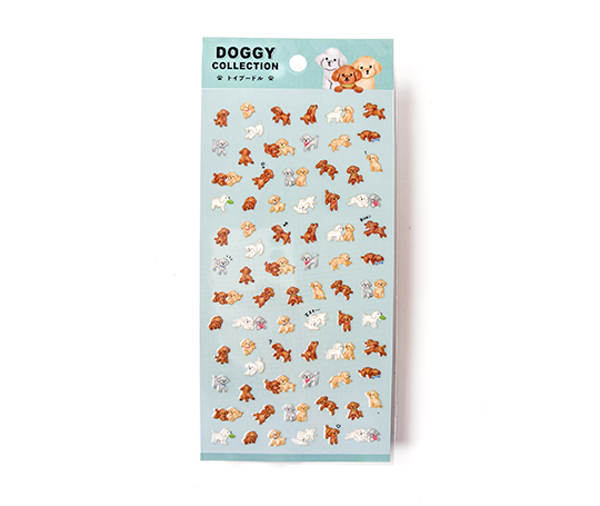Planche d'autocollants Doggy - Caniche