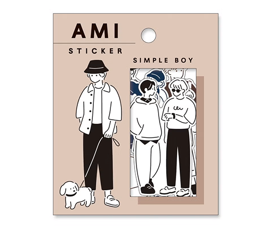 Grands autocollants - Ami Simple boy