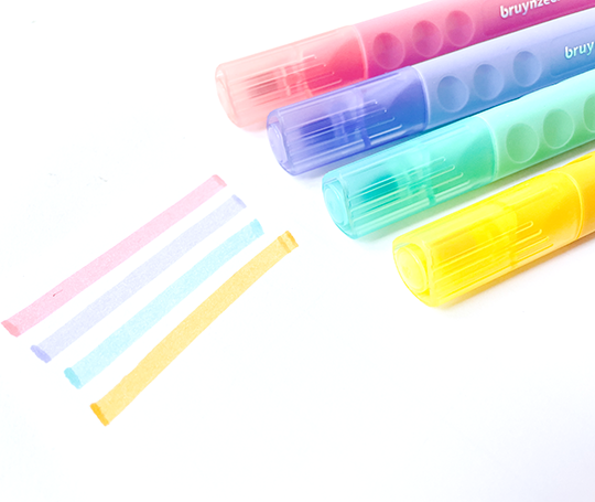 Gros surligneur fluo aux tons pastel