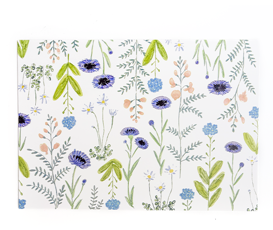 Papier A4 illustré fleuri
