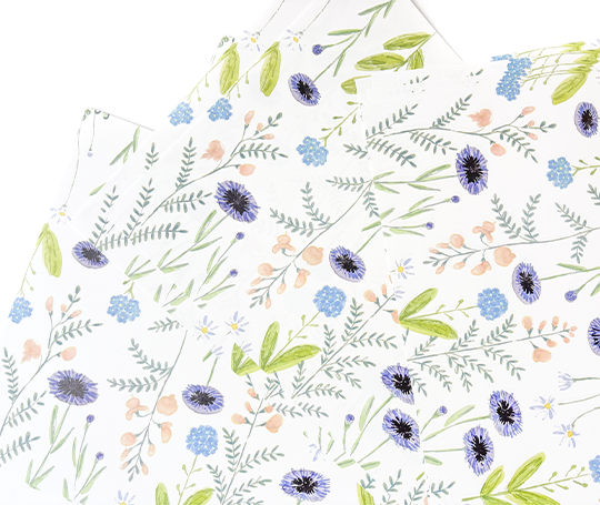 Papier A4 illustré fleuri