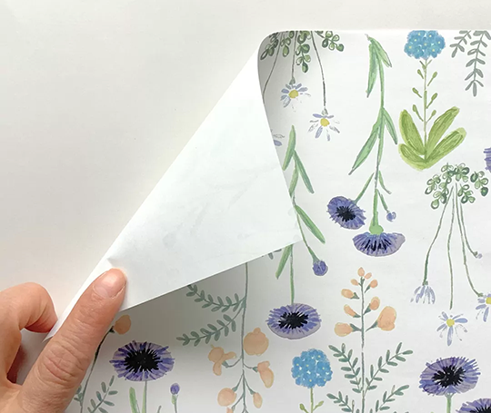 Papier A4 illustré fleuri