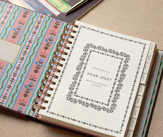 Rifle Paper Co. - Agenda académique 26/27 (17 mois) Paisley