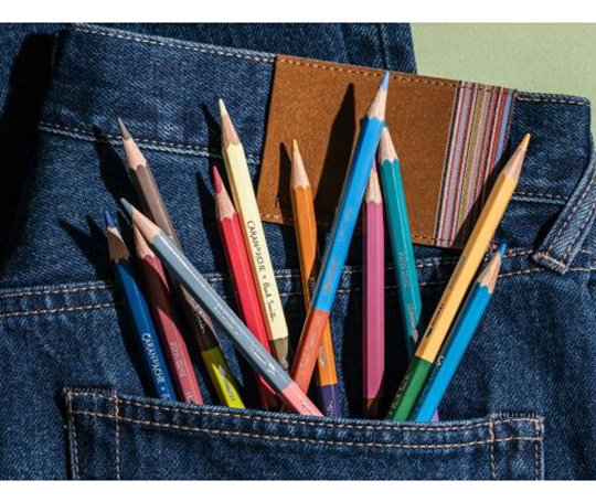 Caran d'Ache - boîte de 12 crayons bicolores aquarellables Paul Smith