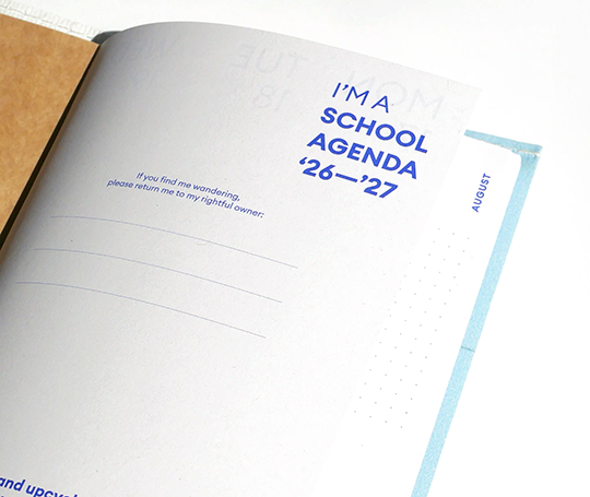 Redopapers - Agenda académique 26/27 upcyclé
