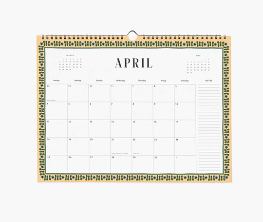 Rifle Paper Co. - Calendrier 2027 Paisley